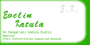 evelin katula business card